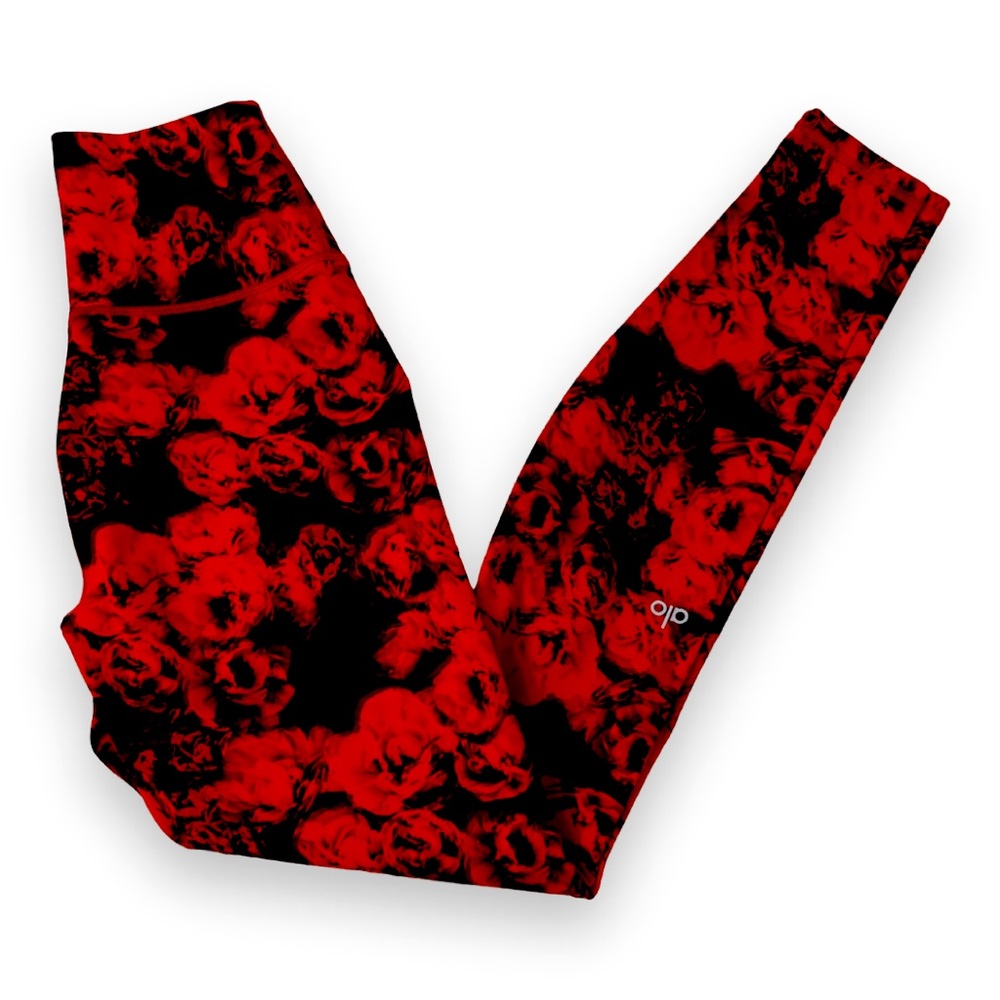 alo high waist vapor red rose leggings